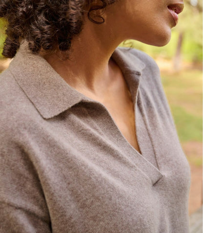 L.L.Bean | Women's Classic Cashmere Sweater, Relaxed Polo