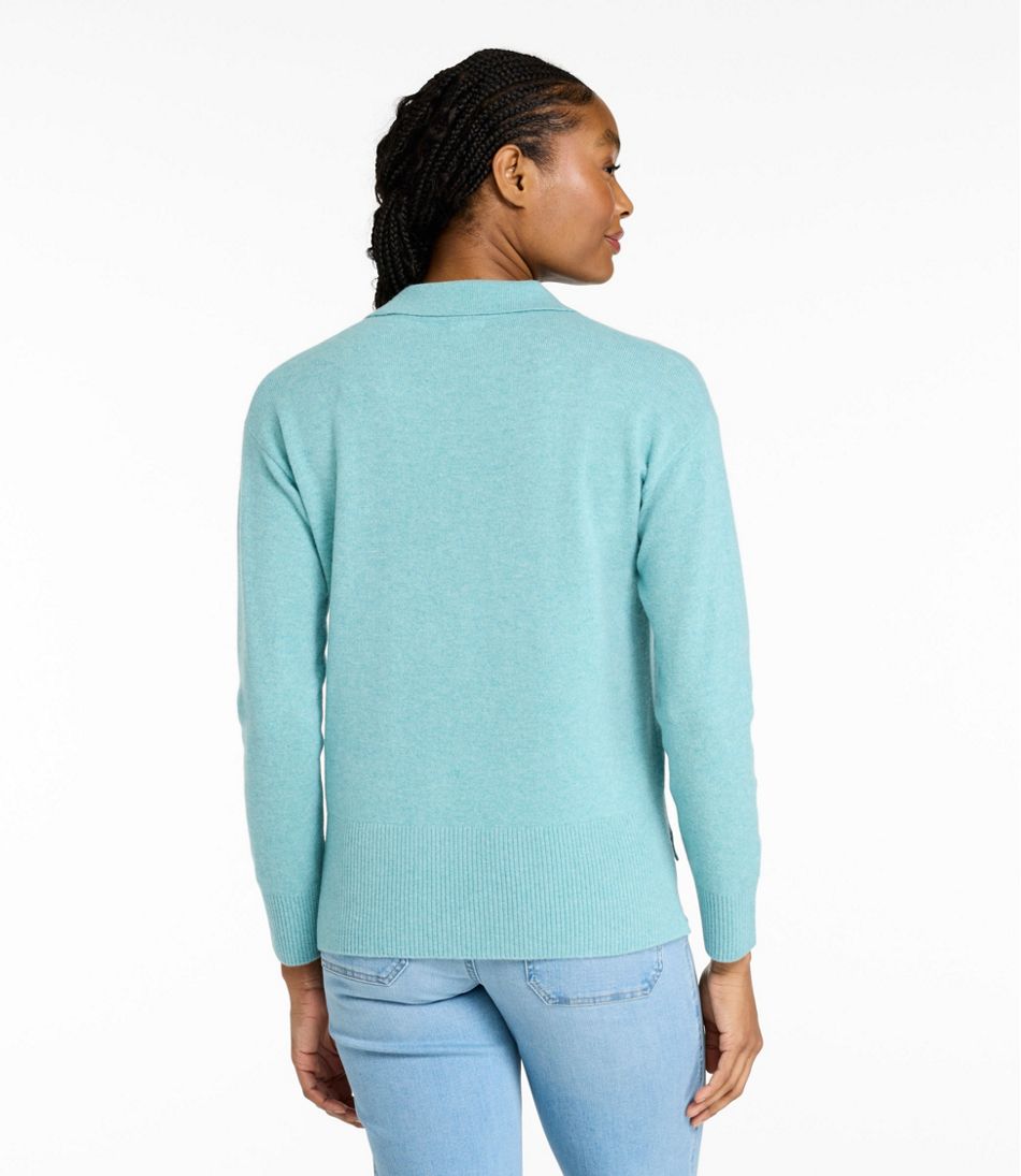 L.L.Bean | Women's Classic Cashmere Sweater, Relaxed Polo