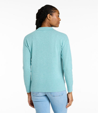 L.L.Bean | Women's Classic Cashmere Sweater, Relaxed Polo