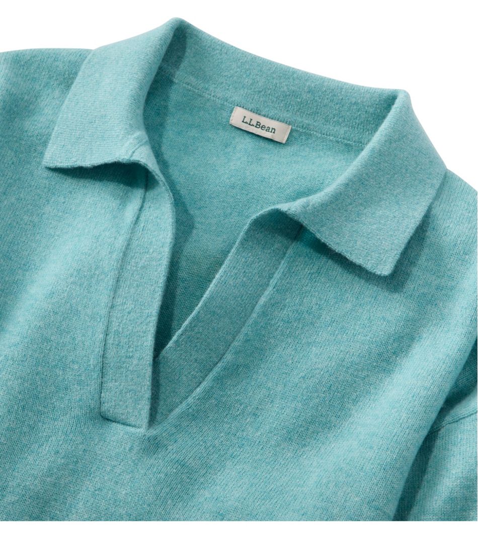 L.L.Bean | Women's Classic Cashmere Sweater, Relaxed Polo
