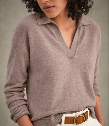 L.L.Bean | Women's Classic Cashmere Sweater, Relaxed Polo
