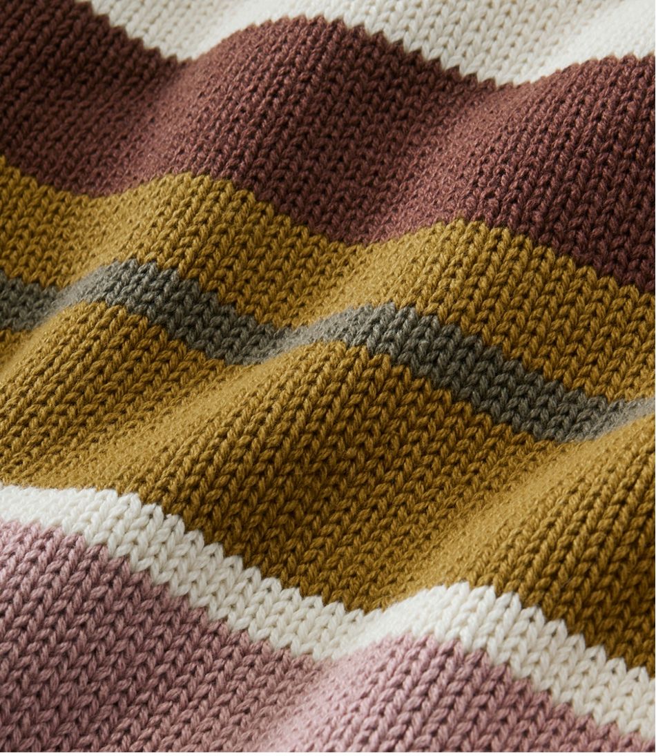 L.L.Bean | Women's Signature Original Cotton Sweater, Rollneck Stripe