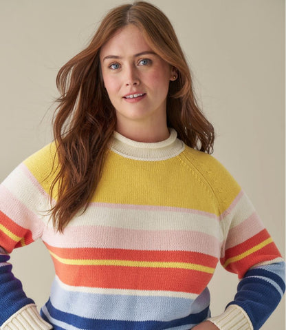 L.L.Bean | Women's Signature Original Cotton Sweater, Rollneck Stripe