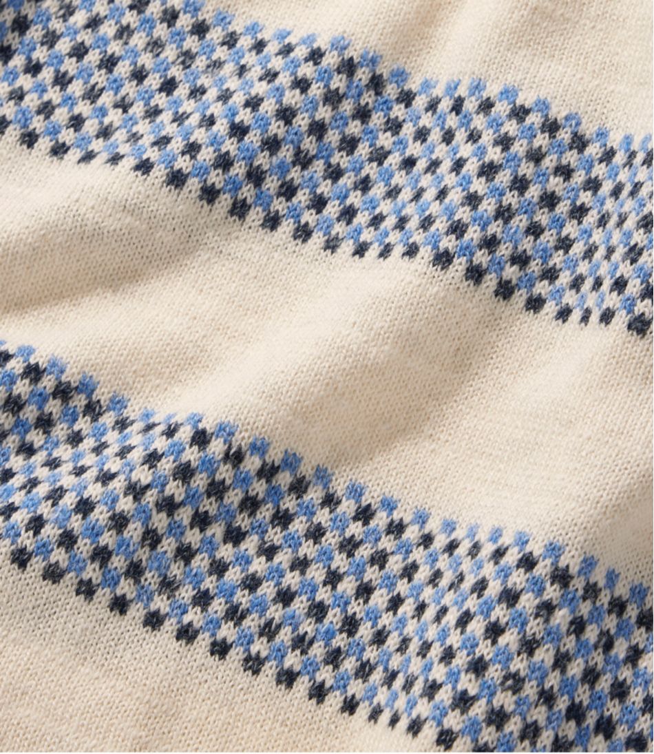 L.L.Bean | Women's Organic Cotton Slub Sweater, Crewneck Stripe