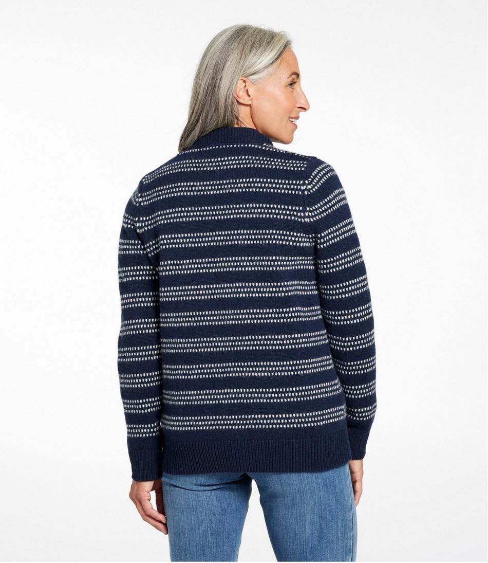 L.L.Bean | Women's Bean's Classic Ragg Wool Sweater, Button-Front Cardigan Novelty