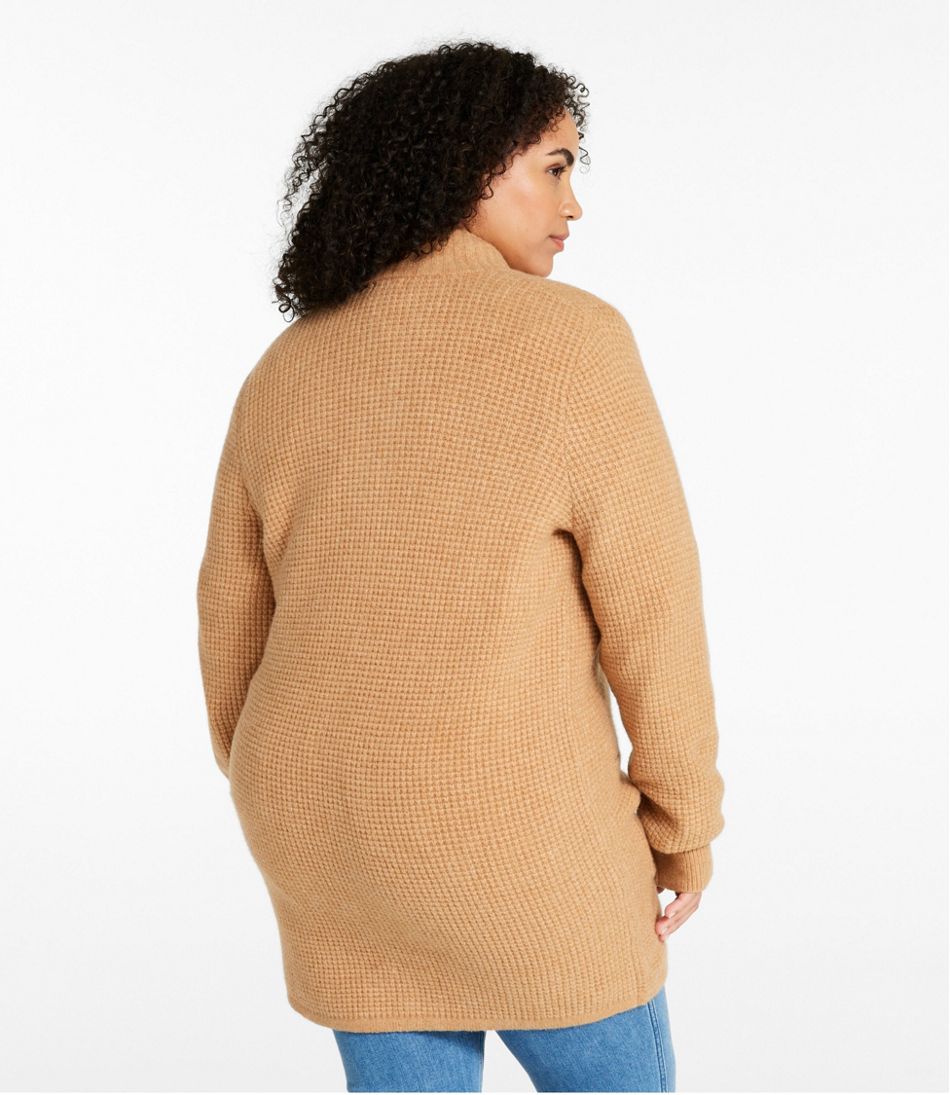 L.L.Bean | Women's SuperSoft Waffle Sweater, Coatigan