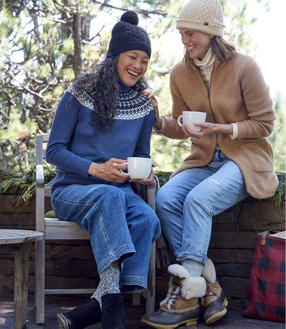 L.L.Bean | Women's SuperSoft Waffle Sweater, Coatigan