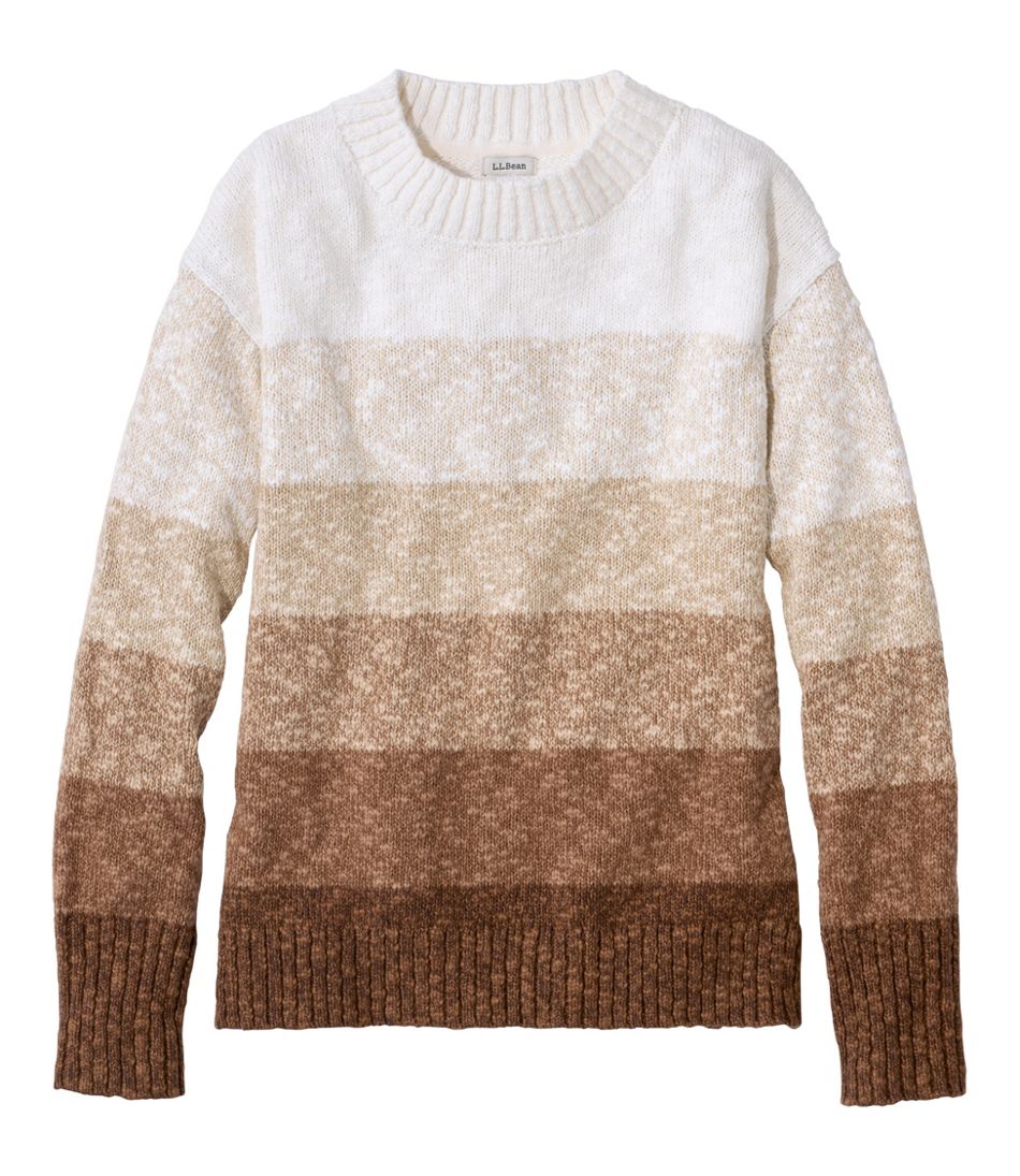 L.L.Bean | Women's Cotton Ragg Sweater, Crewneck Stripe