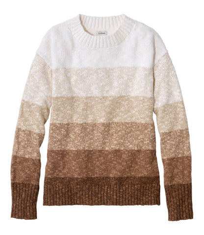 L.L.Bean | Women's Cotton Ragg Sweater, Crewneck Stripe