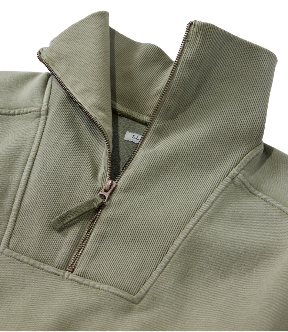 L.L.Bean | Women's Sunwashed Sweats, Quarter-Zip