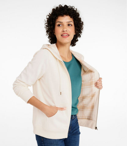L.L.Bean | Women's L.L.Bean 1912 Sweatshirt, Flannel-Lined Hoodie