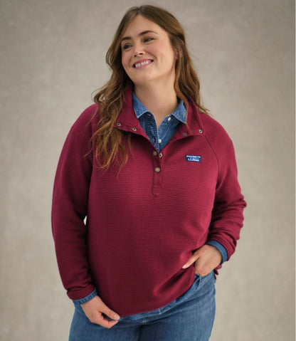 L.L.Bean | Women's Lakewashed Double-Knit Quarter-Snap