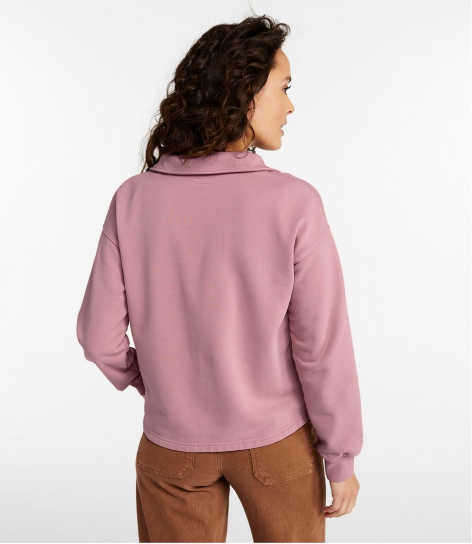L.L.Bean | Women's Sunwashed Sweats, Splitneck Polo