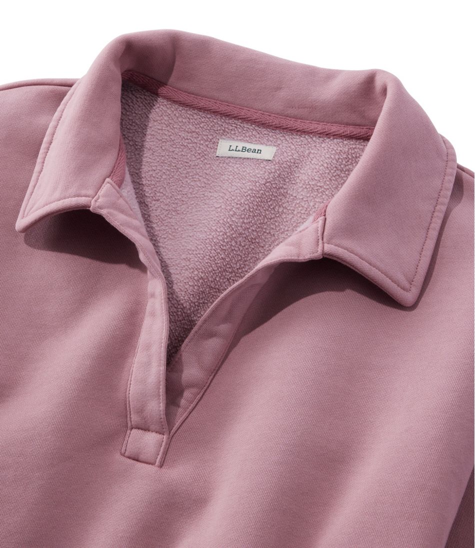 L.L.Bean | Women's Sunwashed Sweats, Splitneck Polo