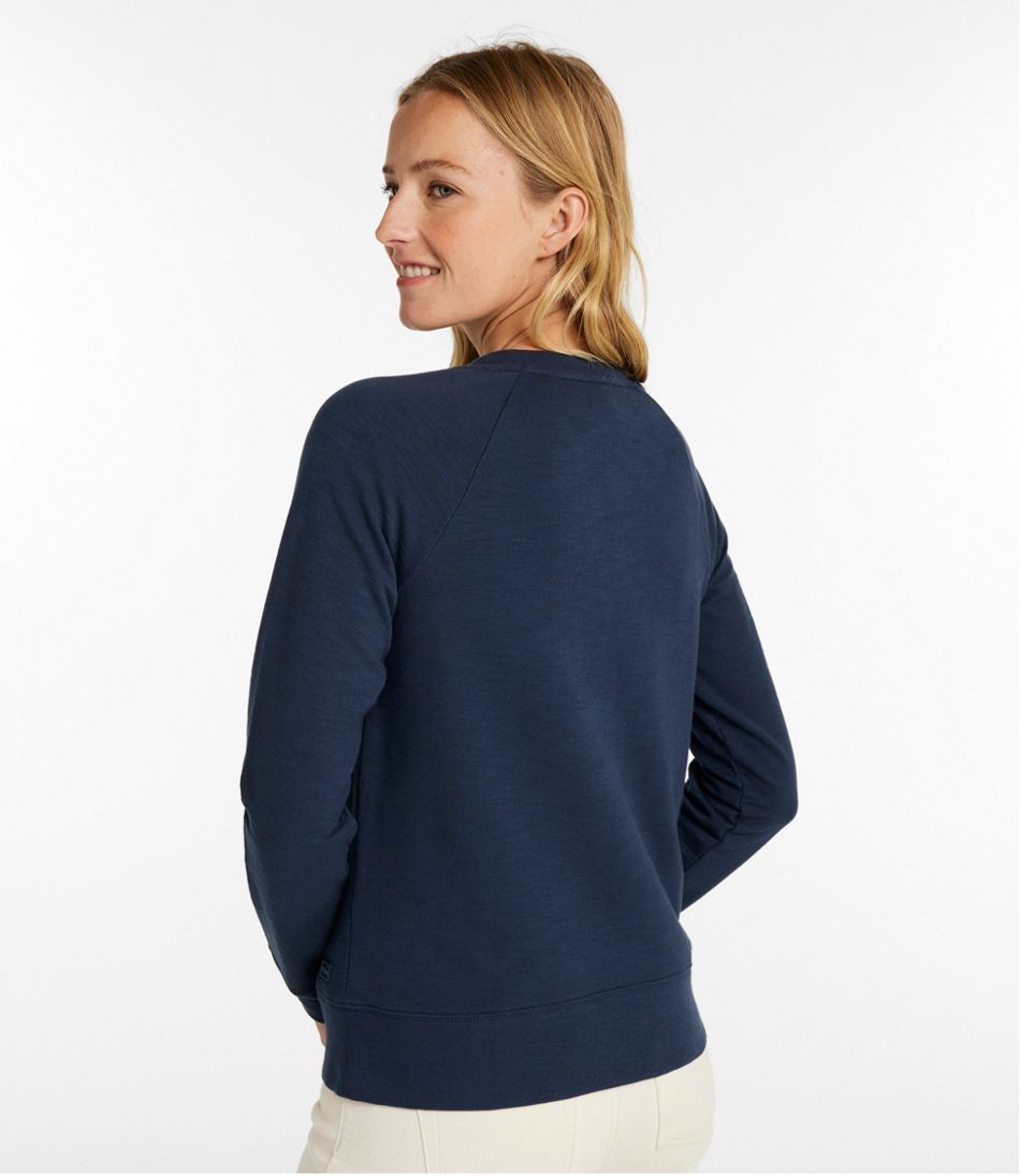 L.L.Bean | Women's Peaks Island Crewneck, Logo