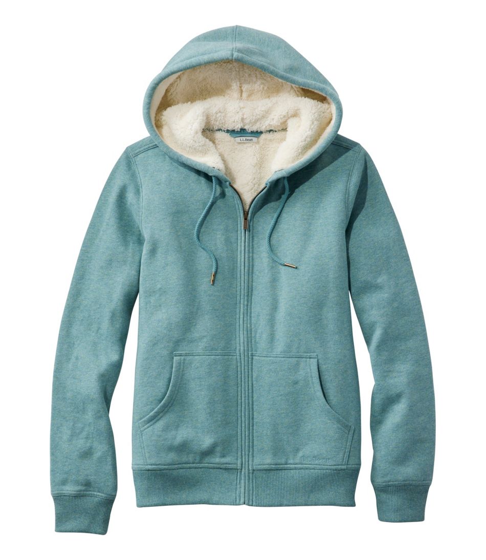 L.L.Bean | Women's L.L.Bean 1912 Sweatshirt, Sherpa-Lined Hoodie