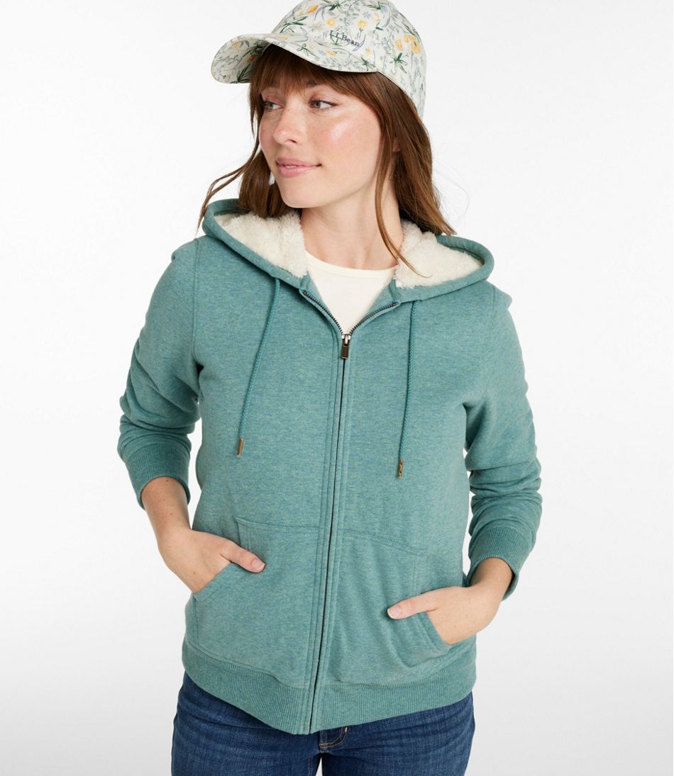 L.L.Bean | Women's L.L.Bean 1912 Sweatshirt, Sherpa-Lined Hoodie