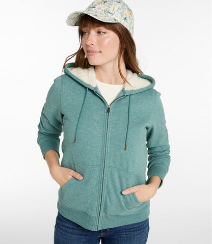 L.L.Bean | Women's L.L.Bean 1912 Sweatshirt, Sherpa-Lined Hoodie