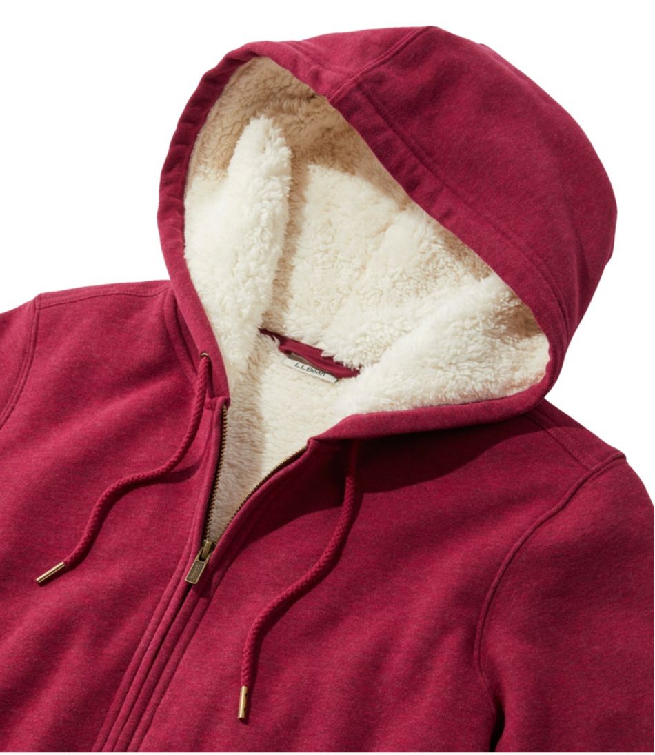 L.L.Bean | Women's L.L.Bean 1912 Sweatshirt, Sherpa-Lined Hoodie