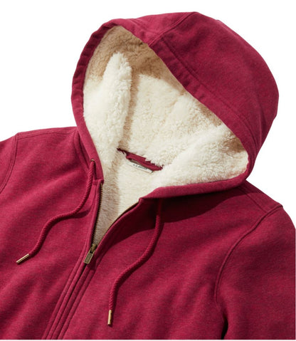 L.L.Bean | Women's L.L.Bean 1912 Sweatshirt, Sherpa-Lined Hoodie