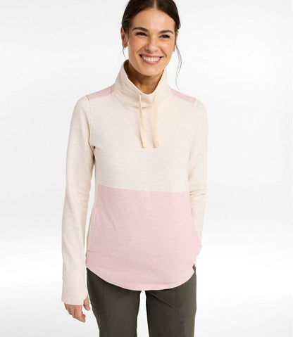 L.L.Bean | Women's Bean's Cozy Mixed Knits Pullover, Colorblock