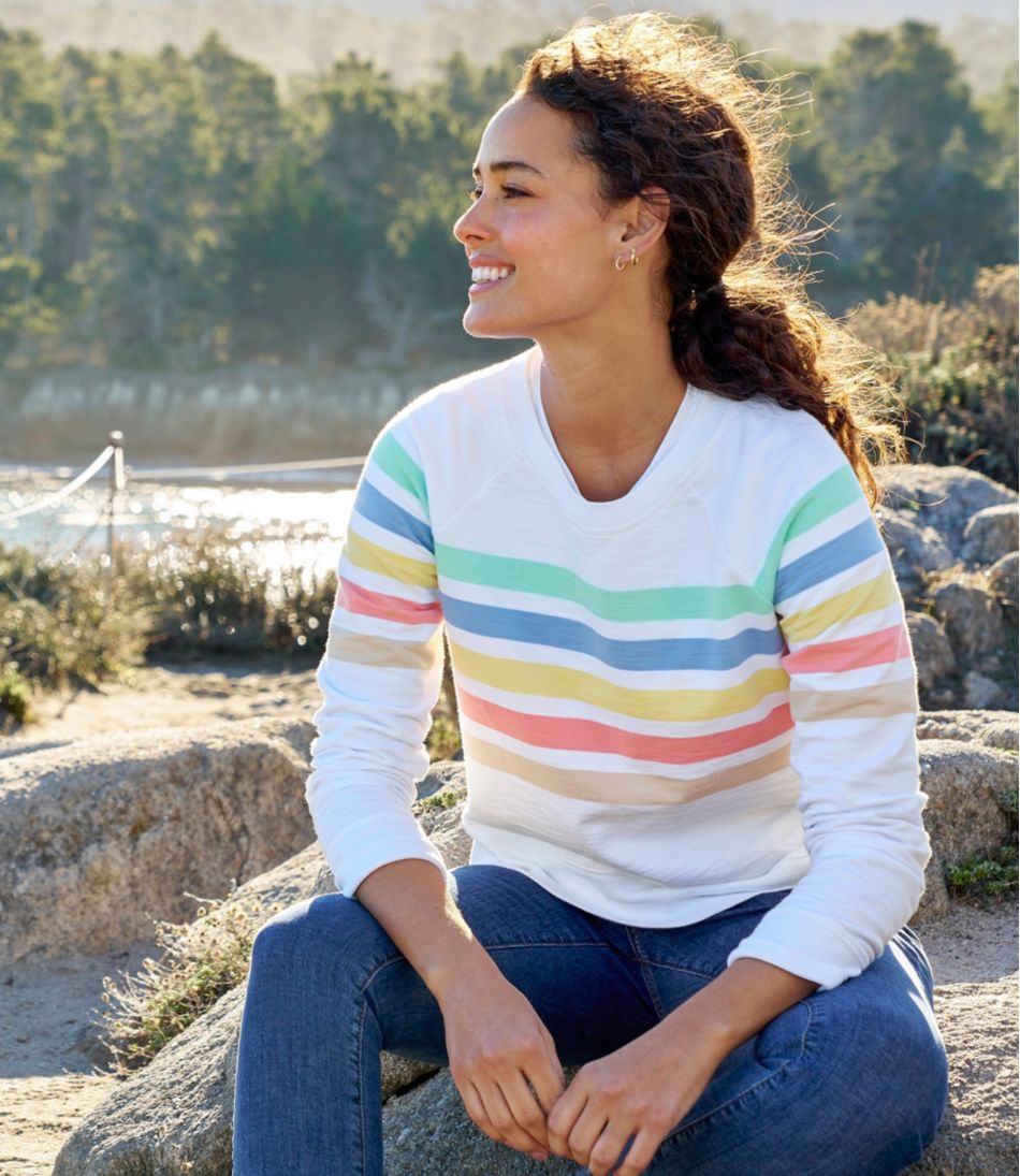 L.L.Bean | Women's Peaks Island Crewneck, Stripe