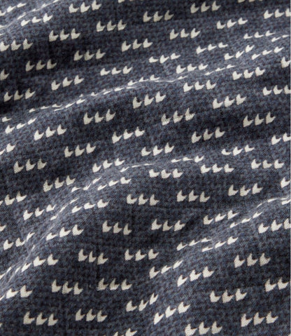 L.L.Bean | Women's Quilted Sweatshirt, Snapneck Pullover Print
