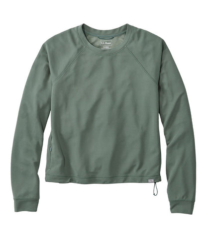 L.L.Bean | Women's VentureStretch Ottoman-Rib Pullover, Cropped