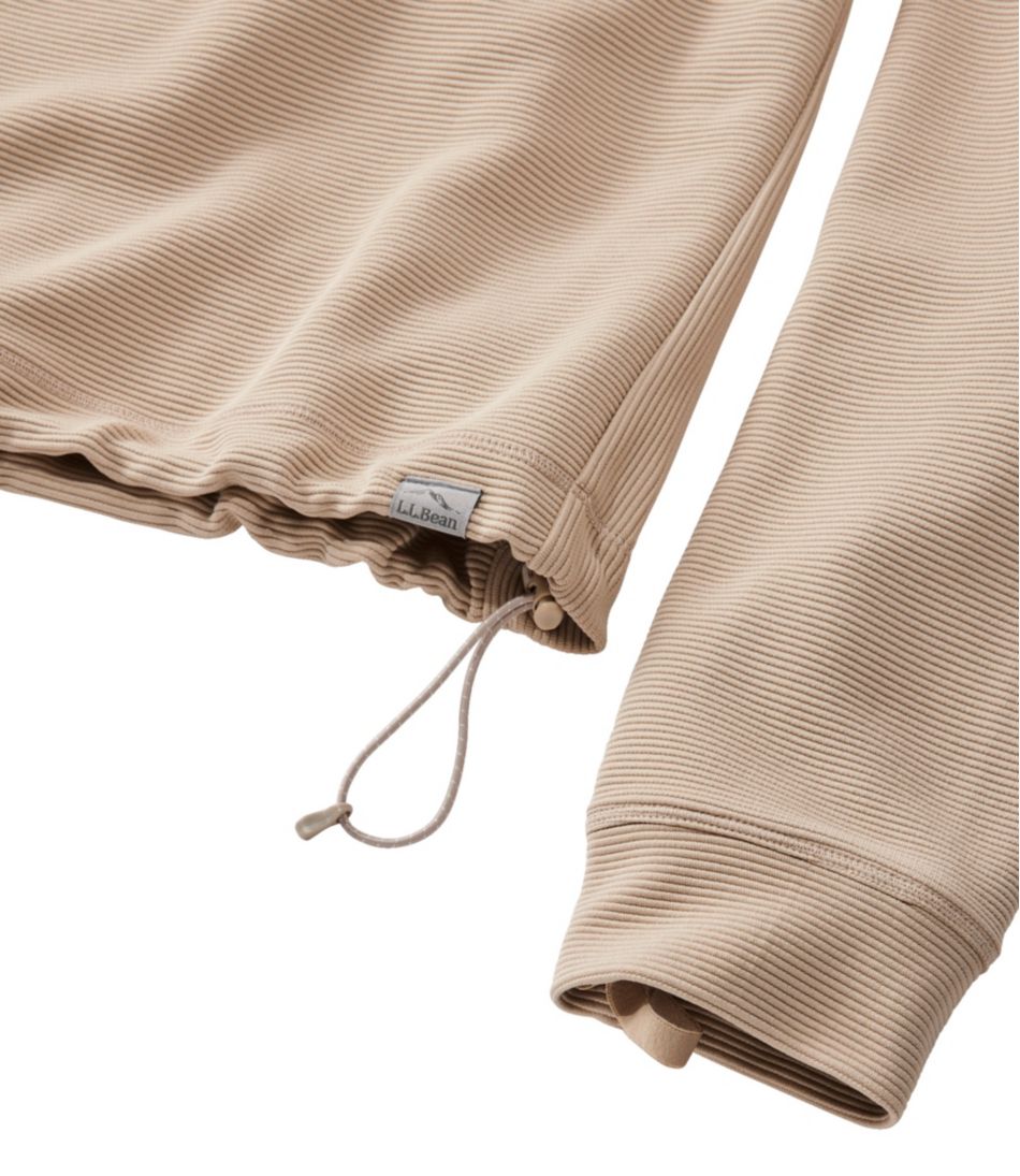 L.L.Bean | Women's VentureStretch Ottoman-Rib Pullover, Cropped