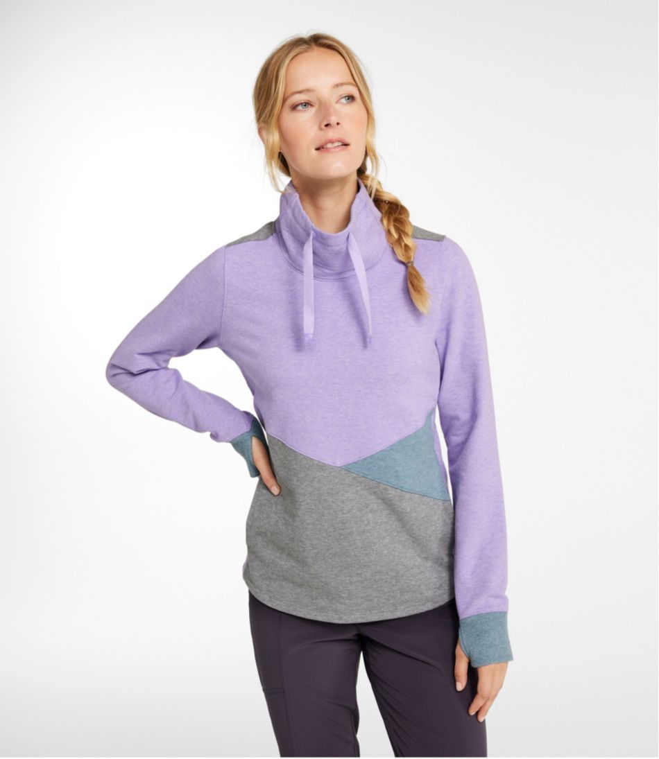 L.L.Bean | Women's L.L.Bean Cozy Mixed-Knit Pullover, Colorblock