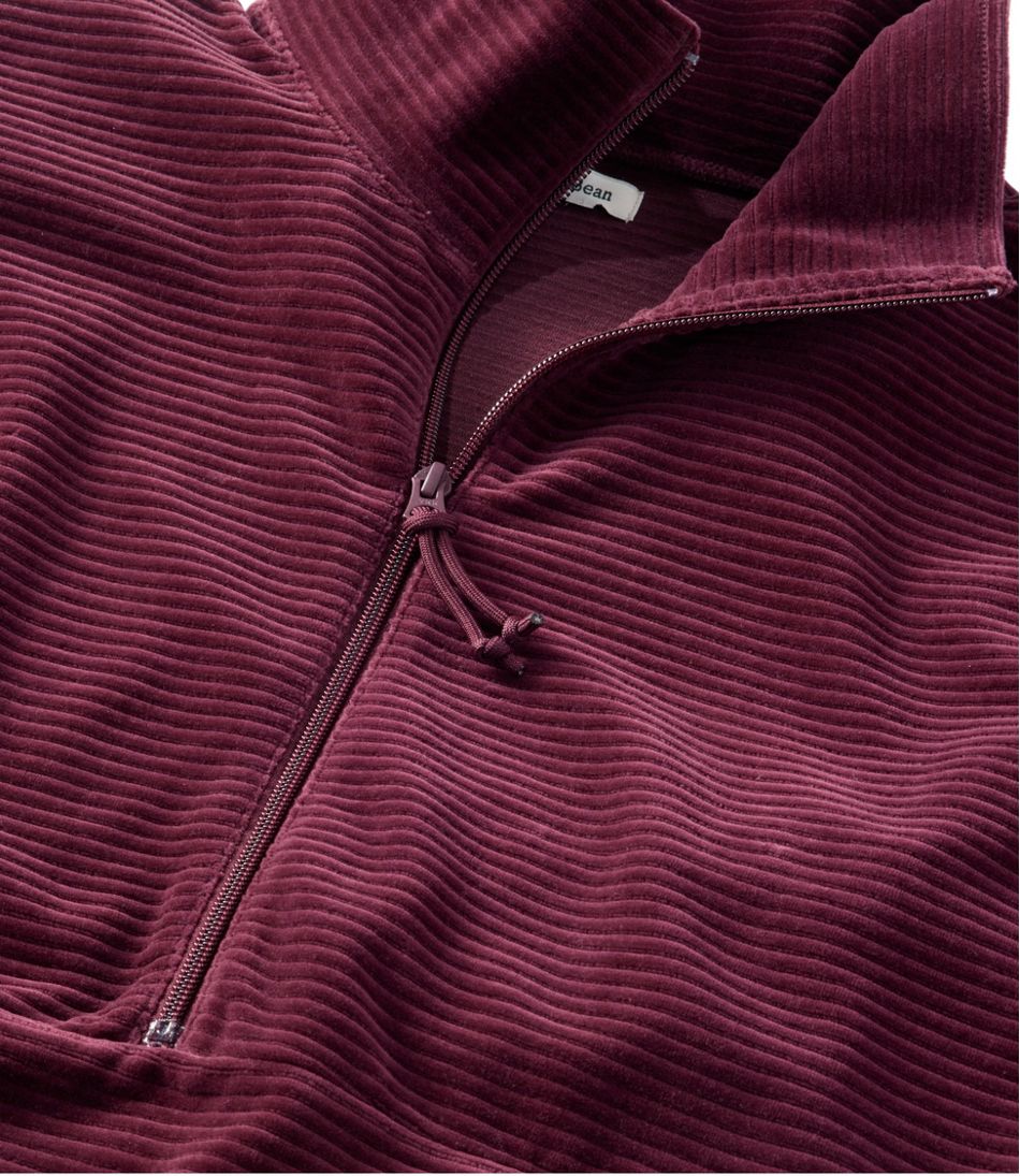 L.L.Bean | Women's Soft Stretch Corduroy Pullover, Half-Zip