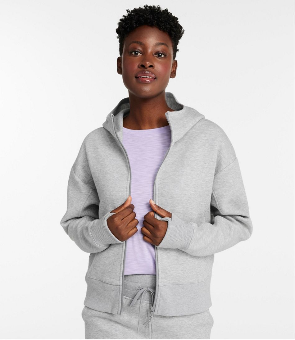 L.L.Bean | Women's Multisport Lifestyle Hoodie, Oversized Full-Zip