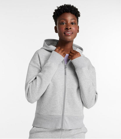 L.L.Bean | Women's Multisport Lifestyle Hoodie, Oversized Full-Zip