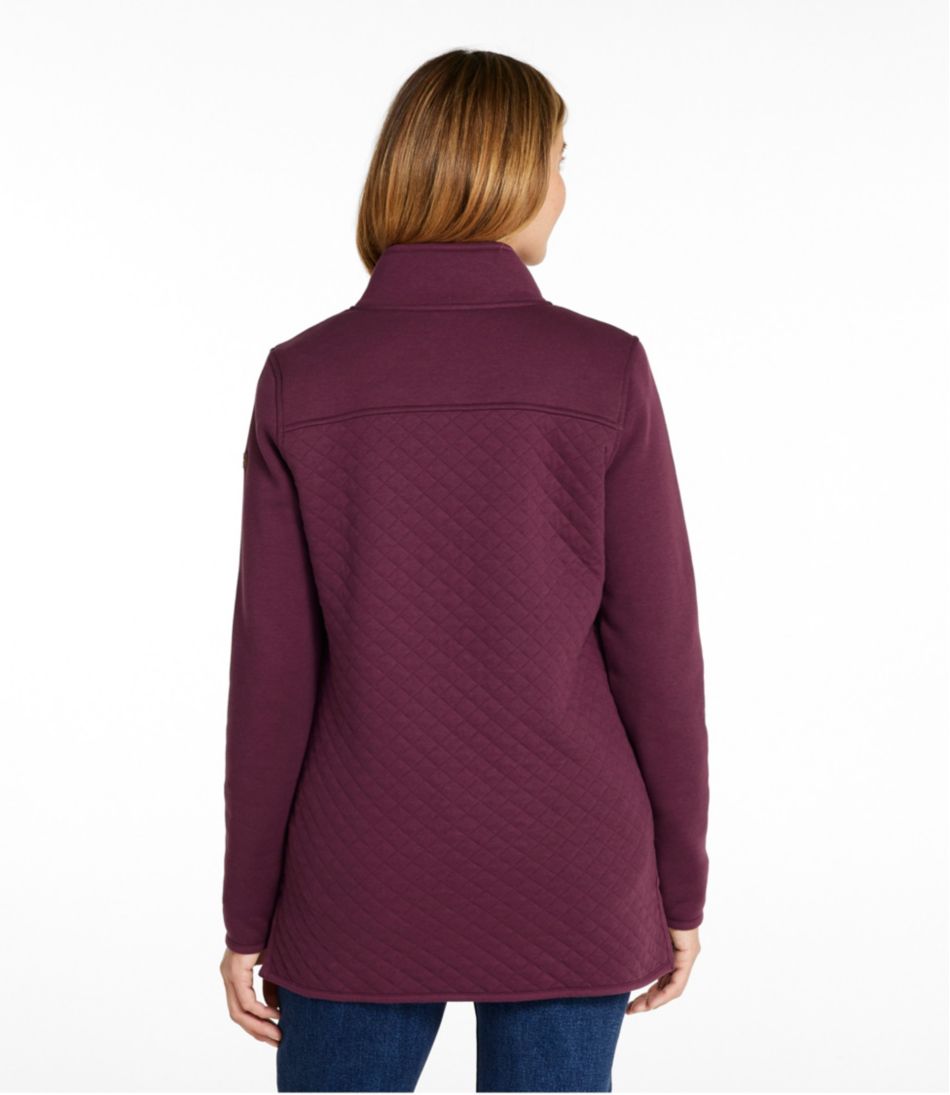 L.L.Bean | Women's Quilted Sweatshirt, Mockneck Tunic