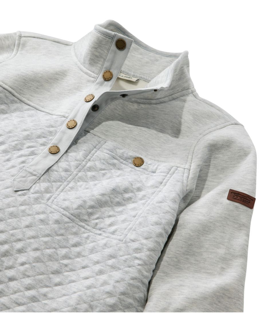 L.L.Bean | Women's Quilted Sweatshirt, Mockneck Tunic