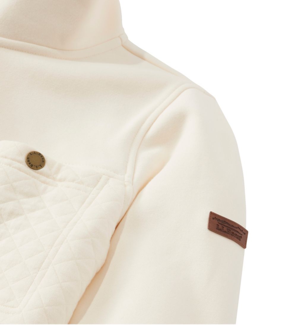 L.L.Bean | Women's Quilted Sweatshirt, Mockneck Tunic