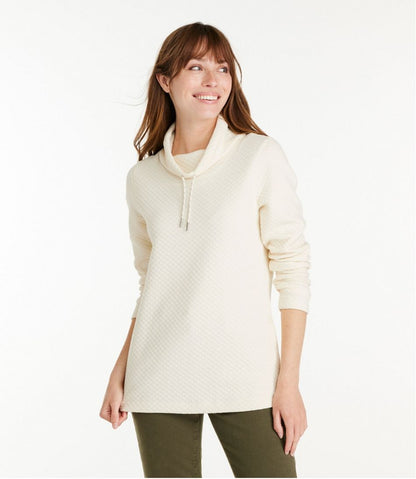 L.L.Bean | Women's SoftLight Quilted Top, Funnelneck Pullover