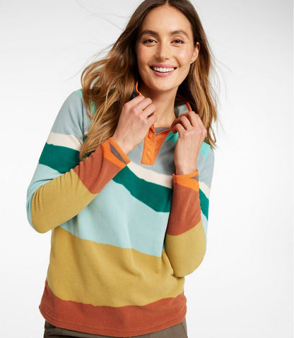 L.L.Bean | Women's All Season Access Fleece Pullover, Print