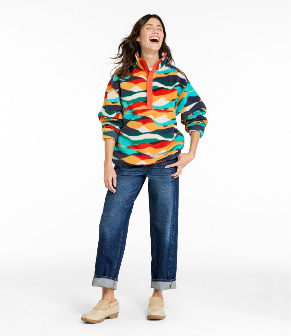 L.L.Bean | Adults' Bean's Classic Fleece Pullover, Print