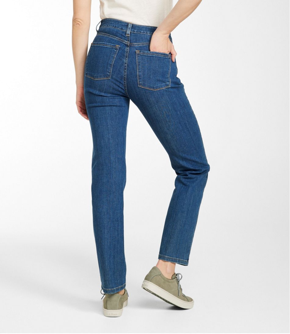 L.L.Bean | Women's True Shape Jeans, High-Rise Straight-Leg