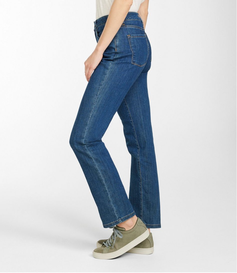 L.L.Bean | Women's True Shape Jeans, High-Rise Straight-Leg