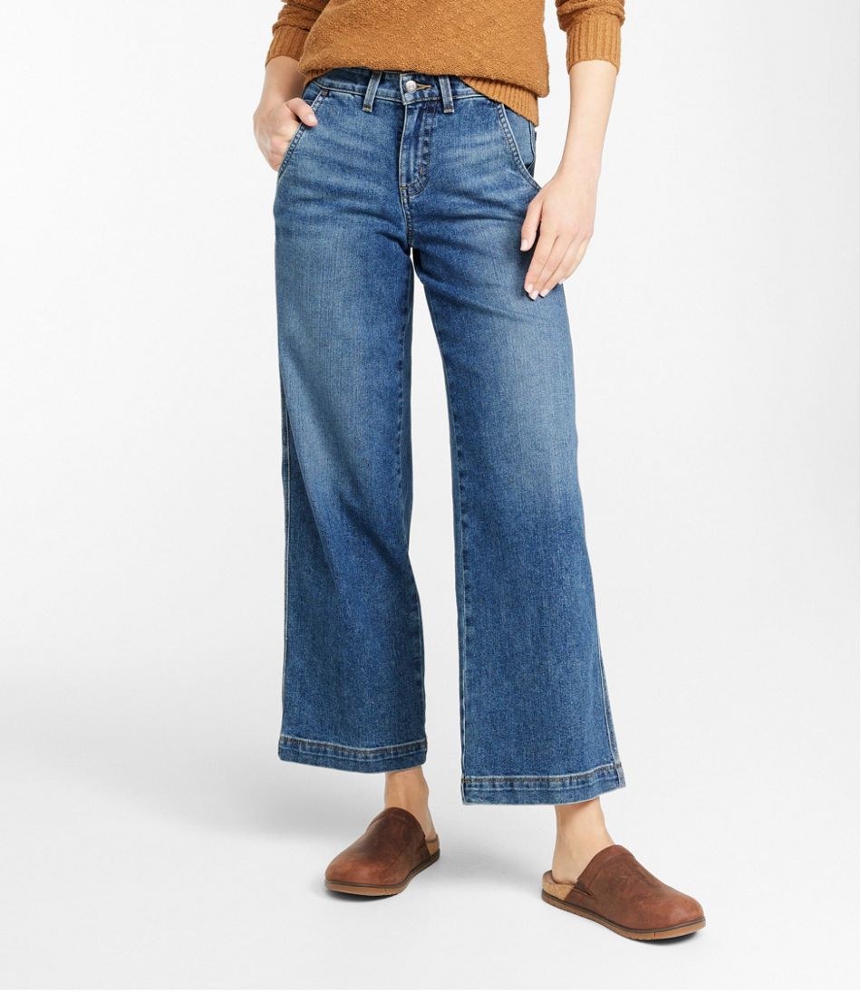 L.L.Bean | Women's 207 Vintage Jeans, High-Rise Wide-Leg