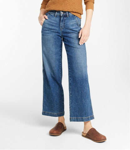 L.L.Bean | Women's 207 Vintage Jeans, High-Rise Wide-Leg