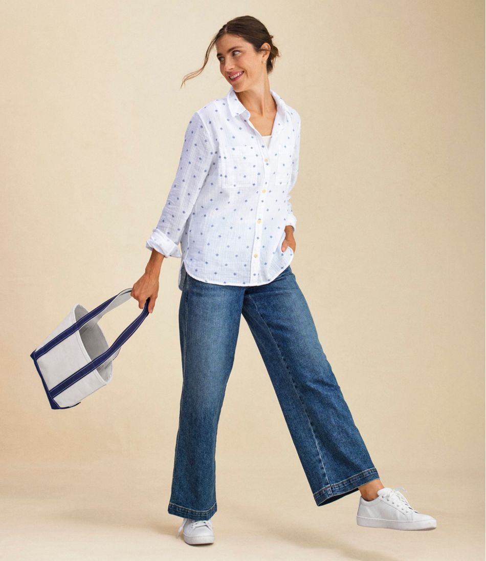 L.L.Bean | Women's 207 Vintage Jeans, High-Rise Wide-Leg