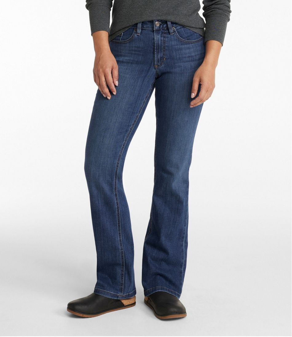 L.L.Bean | Women's BeanFlex® Jeans, Mid-Rise Bootcut