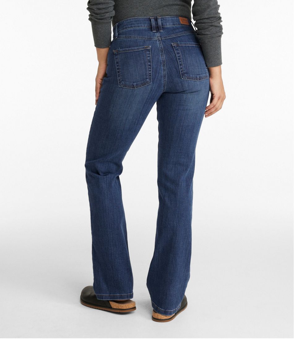 L.L.Bean | Women's BeanFlex® Jeans, Mid-Rise Bootcut