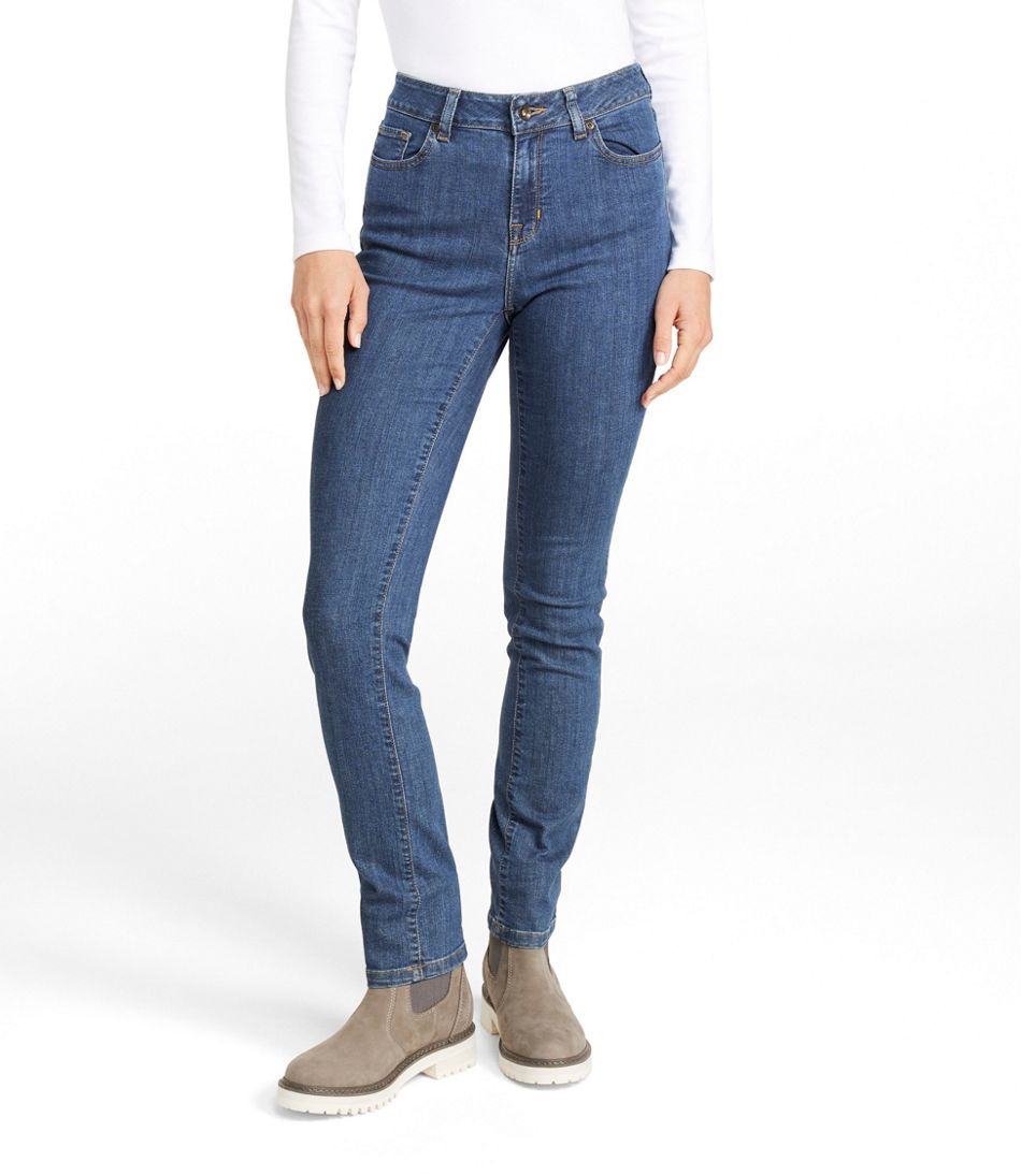 L.L.Bean | Women's True Shape Jeans, High-Rise Slim-Leg