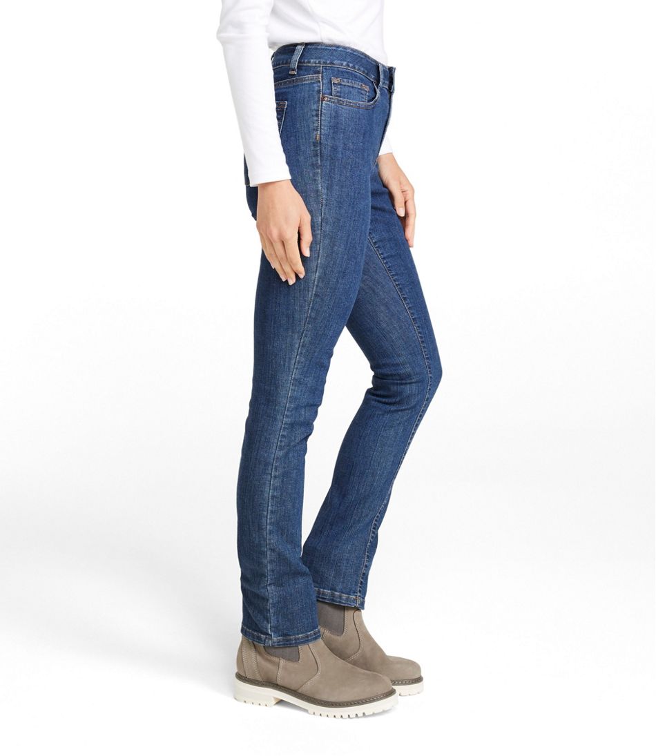 L.L.Bean | Women's True Shape Jeans, High-Rise Slim-Leg