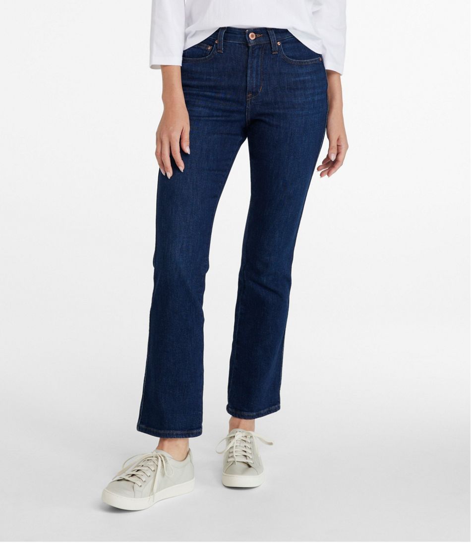 L.L.Bean | Women's L.L.Bean Everyday Stretch Jeans, High-Rise Mini Bootcut Ankle