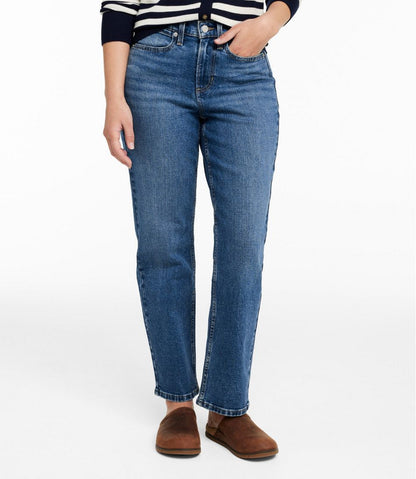 L.L.Bean | Women's 207 Vintage Jeans, High-Rise Stovepipe Ankle